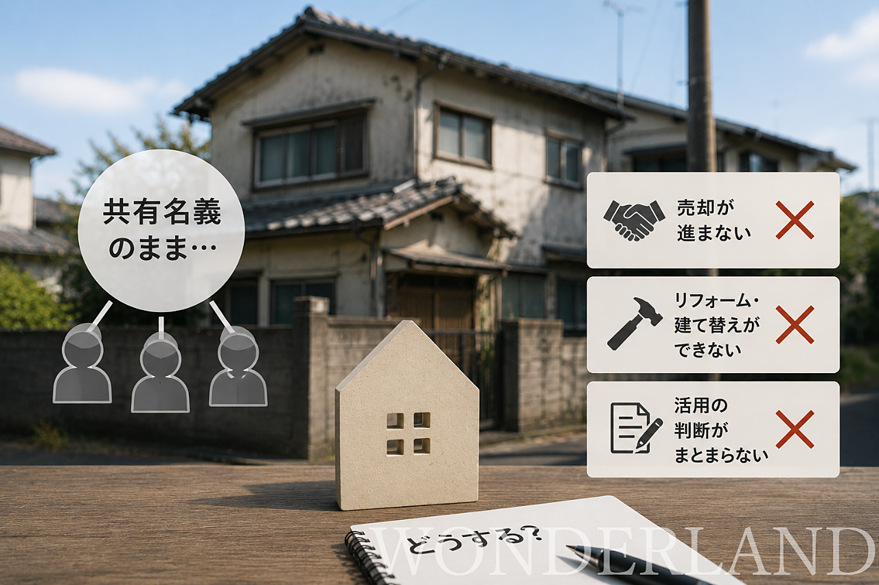 共有名義のまま相続した築古物件～売却・活用が進まなくなる理由～